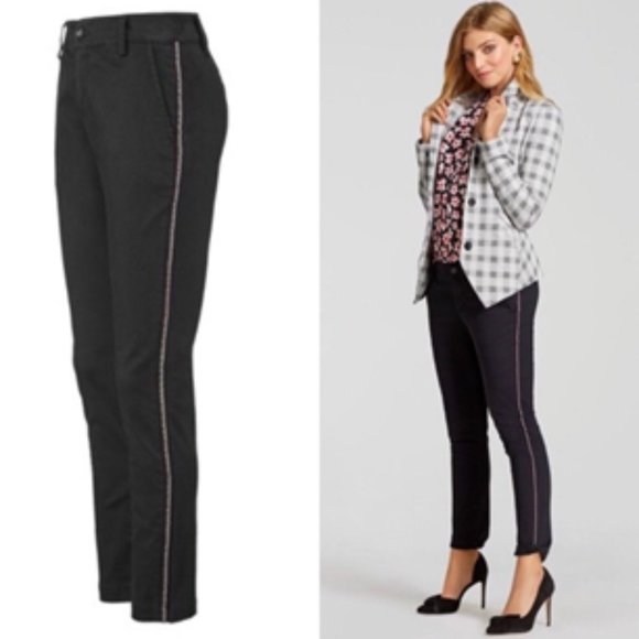 CAbi Pants - CAbi 5313 The Peyton Pant Rainbow Tuxedo Ankle Trousers (8)